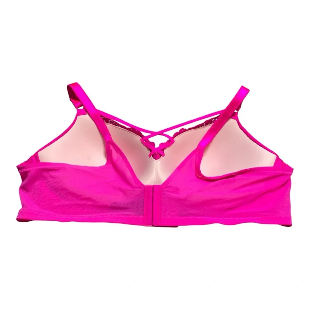 Torrid XO Plunge Push Up Padded Bra | 48B | Fuchsia - Picture 3 of 6
